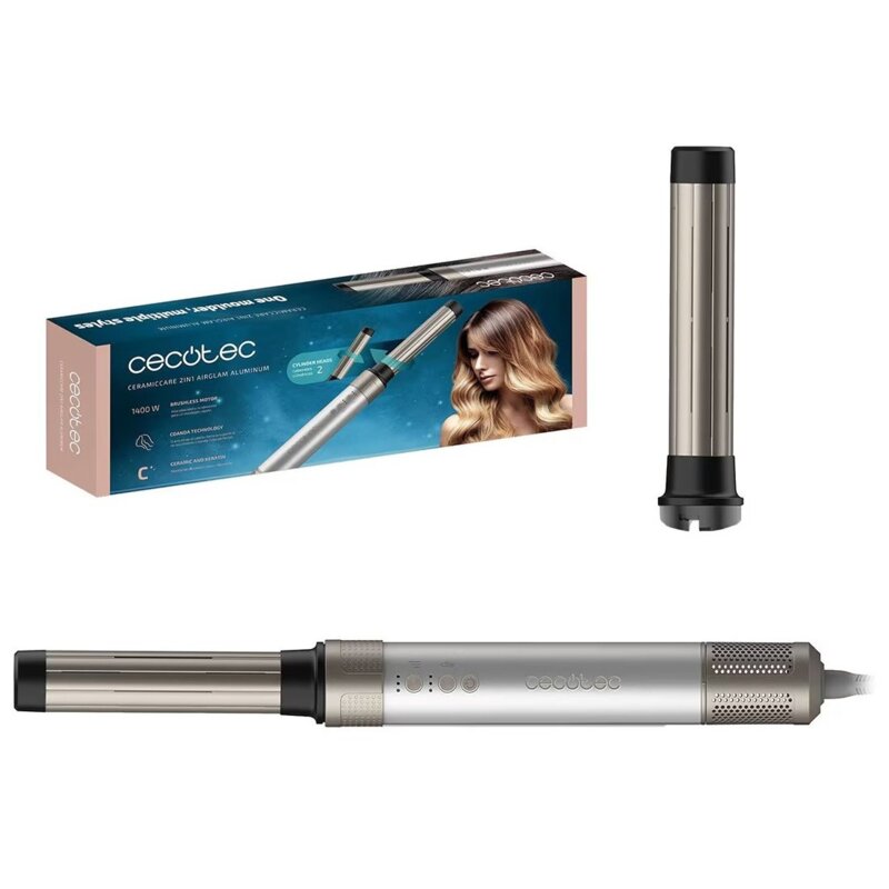 Suszarko-lokówka CECOTEC CeramicCare 2 in 1 AirGlam Srebrny 45 mm