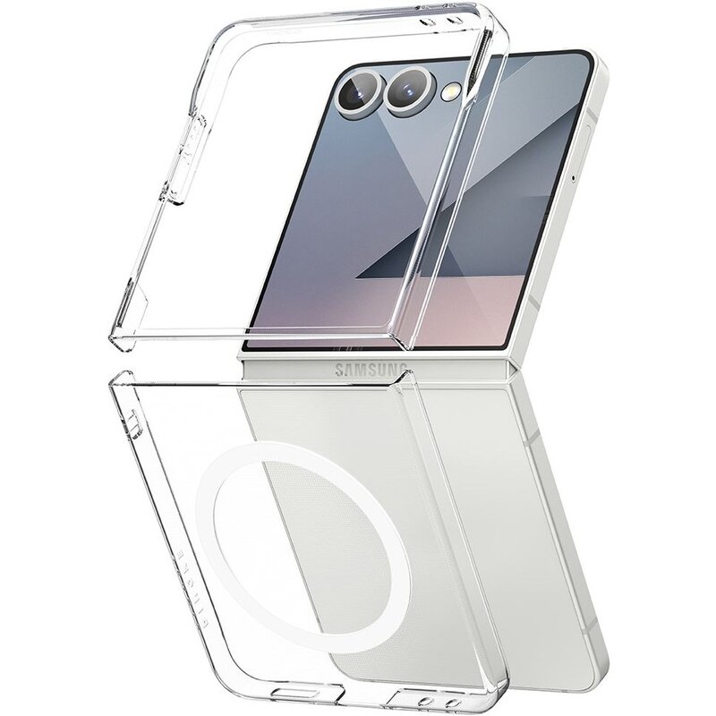 Etui RINGKE Slim Magnetic MagSafe do Samsung Galaxy Z Flip 7 Przezroczysty