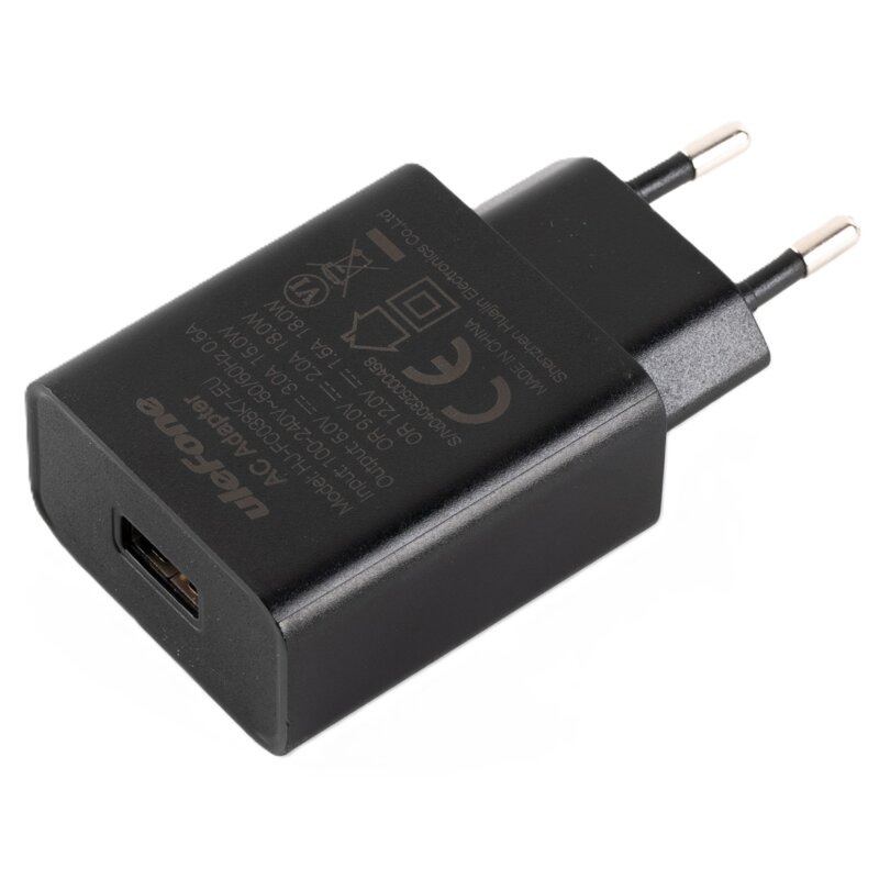 Ładowarka sieciowa ULEFONE UF-CHAR-18WR 18W Czarny ładowarka do telefonu USB