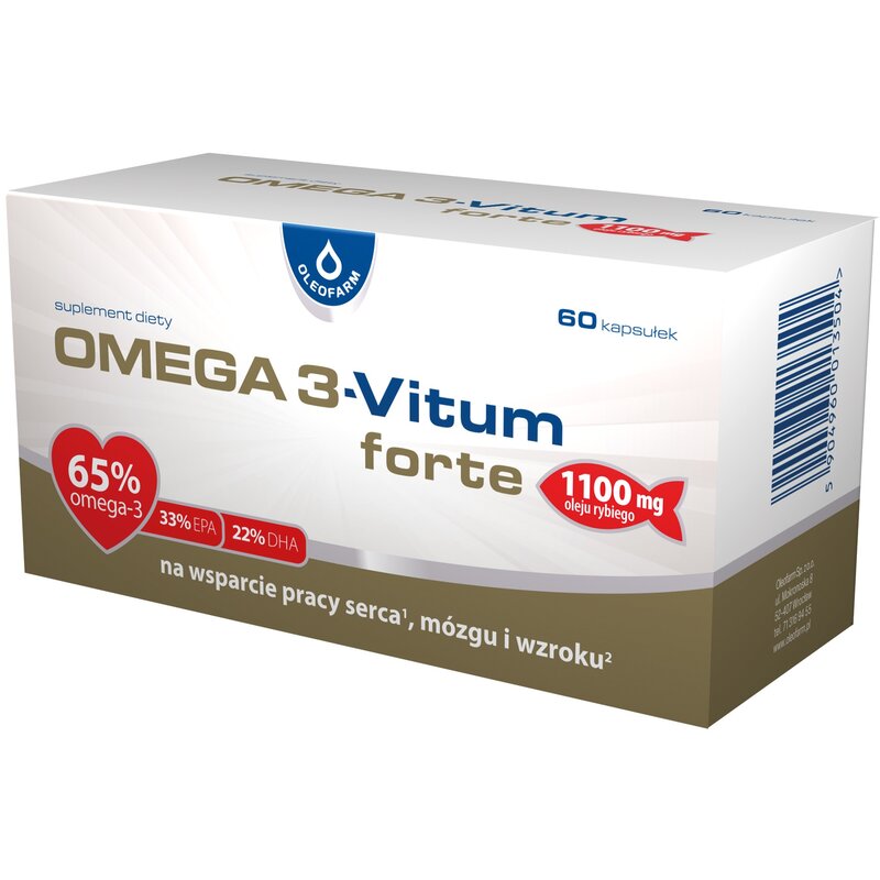 Kwasy Omega 3 OLEOFARM Vitum Forte (60 kapsułek)