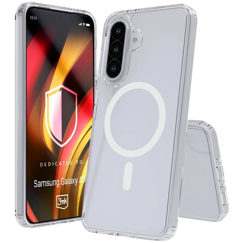 Etui 3MK HARDY LiqForce MagCase do Samsung Galaxy A56 Przezroczysty
