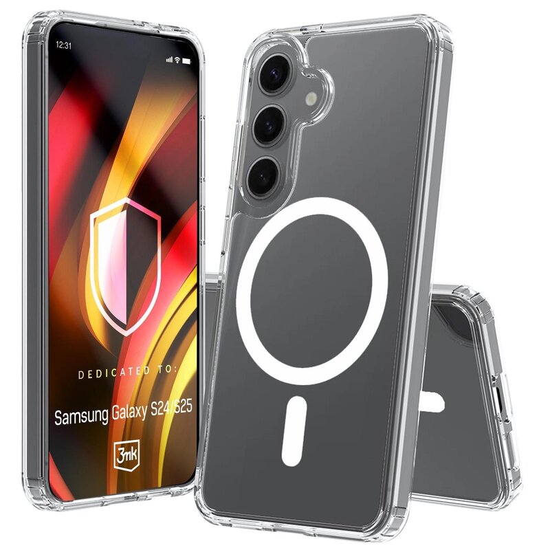 Etui 3MK HARDY LiqForce MagCase do Samsung Galaxy S24/S25 Przezroczysty