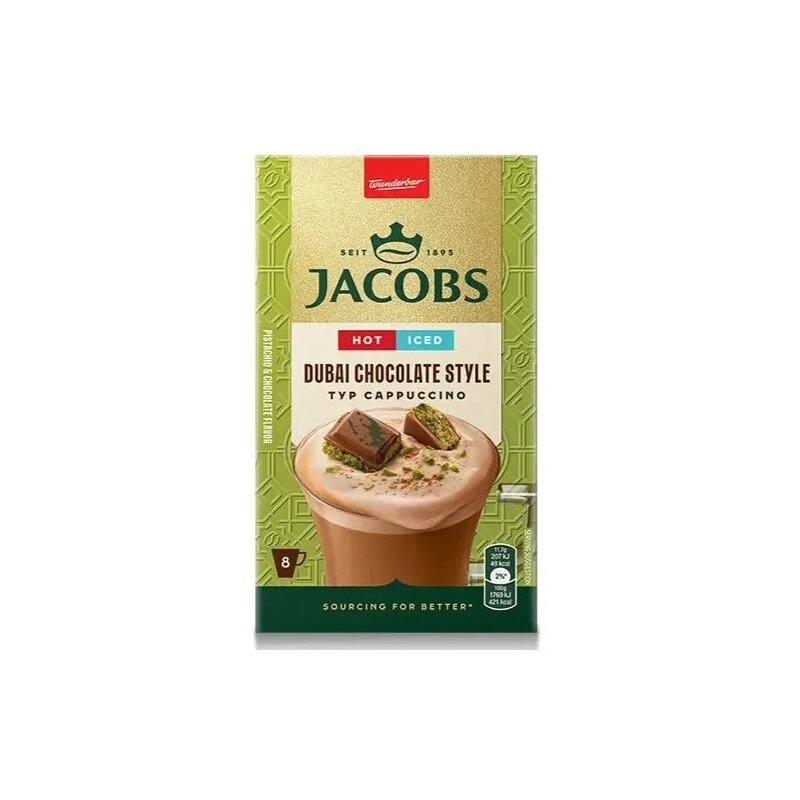 Kawa rozpuszczalna JACOBS Dubai Chocolate Style Cappuccino (8 szt.)