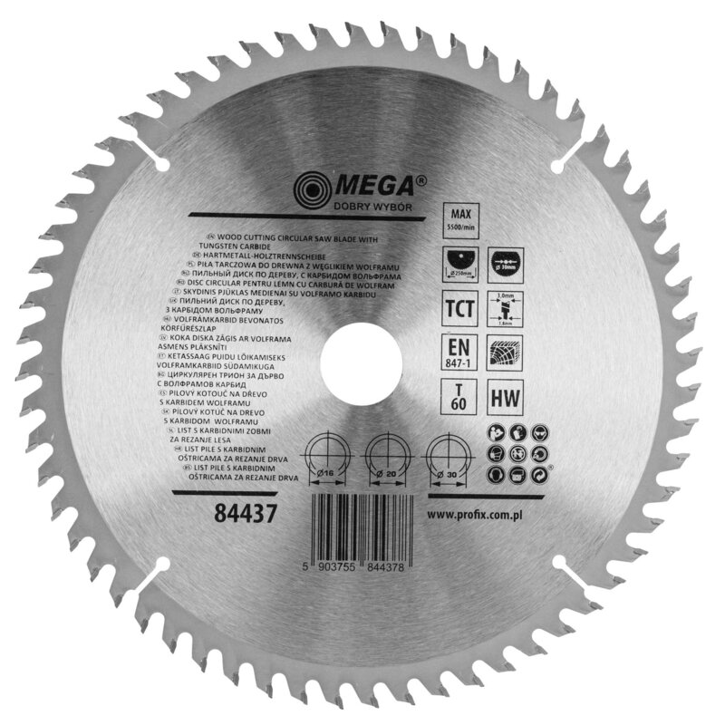 Tarcza do cięcia MEGA 84437 250 mm