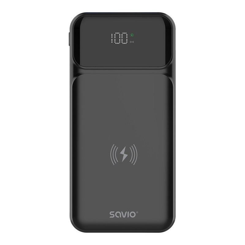 Powerbank SAVIO BA-09 10000 mAh 20W Czarny