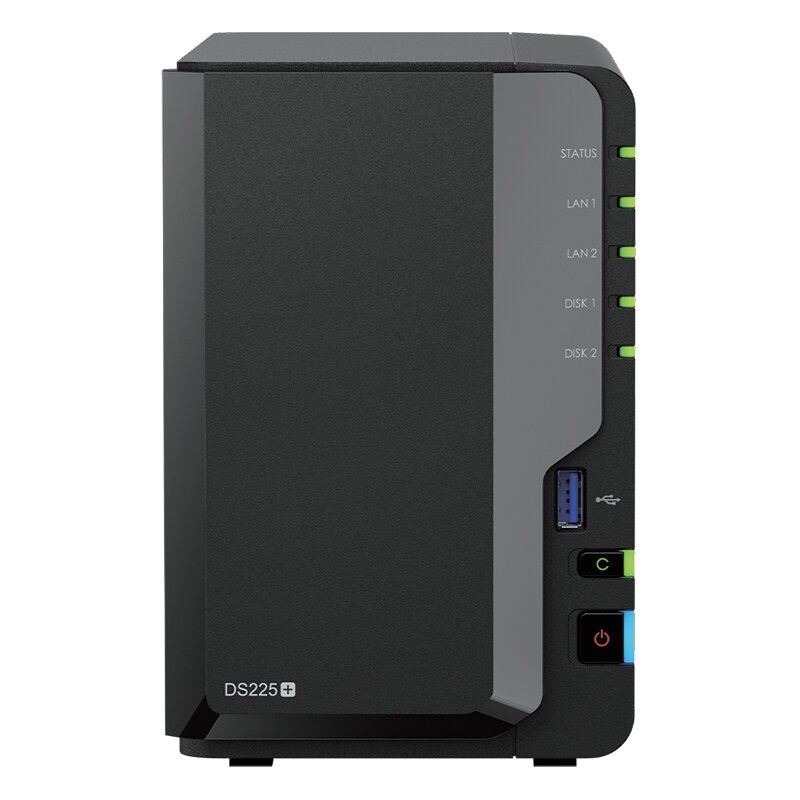 Serwer plików SYNOLOGY DiskStation DS225+ 2GB RAM