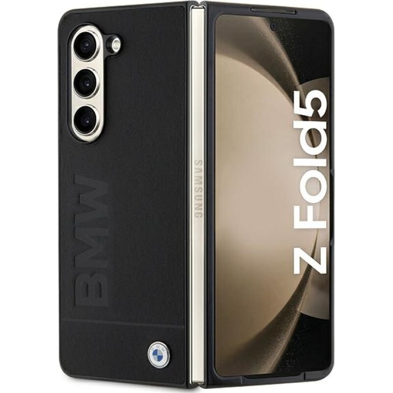 Etui BMW Signature Logo Imprint do Samsung Galaxy Z Fold 5 Czarny