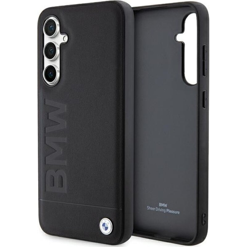 Etui BMW Leather Hot Stamp do Samsung Galaxy S23 FE Czarny