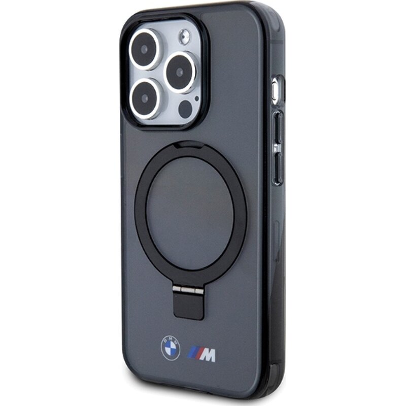 Etui BMW Ring Stand M Collection MagSafe do Apple iPhone 15 Pro Czarny