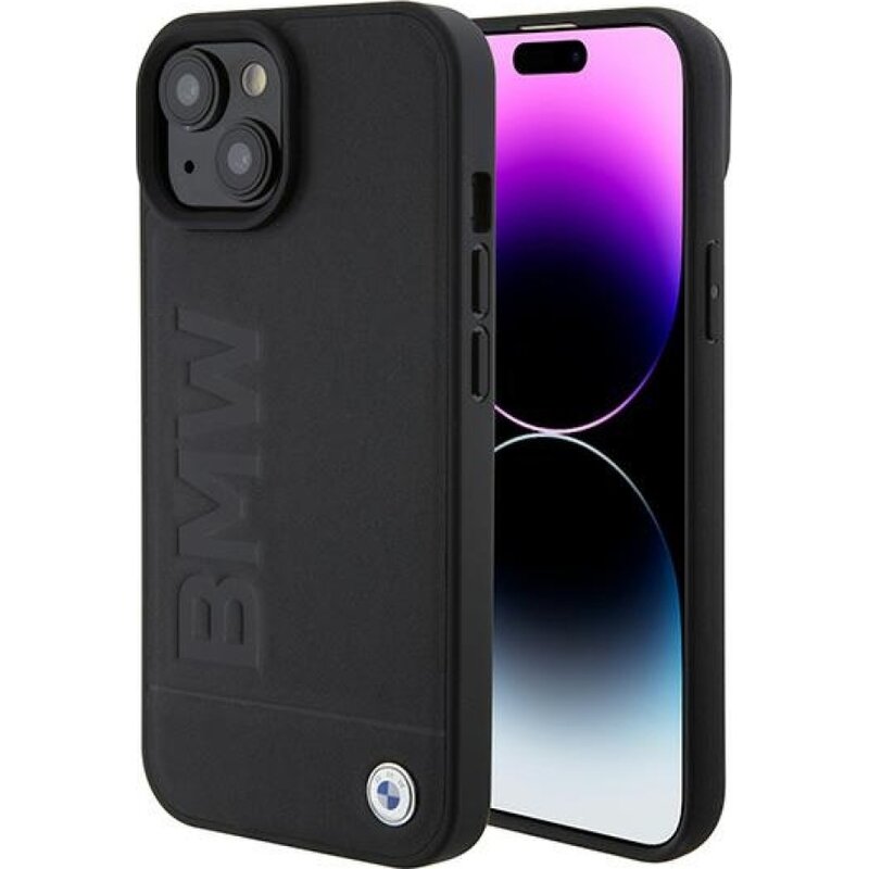 Etui BMW Signature Logo Imprint MagSafe do Apple iPhone 13/14/15 Czarny