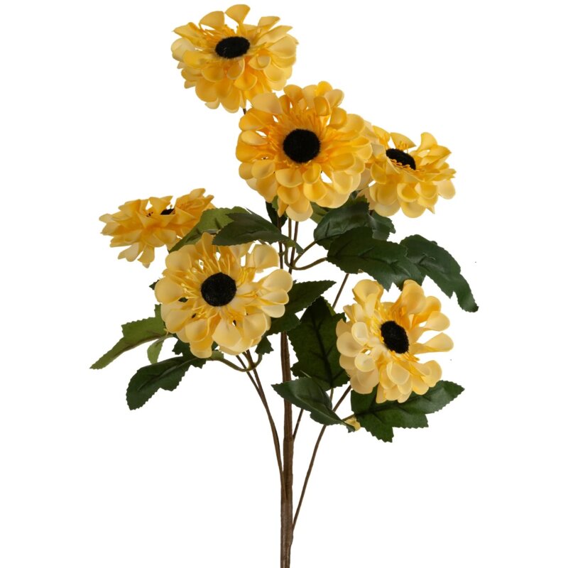Sztuczny kwiat EUROFIRANY Flore 470829 Margaretka Żółty