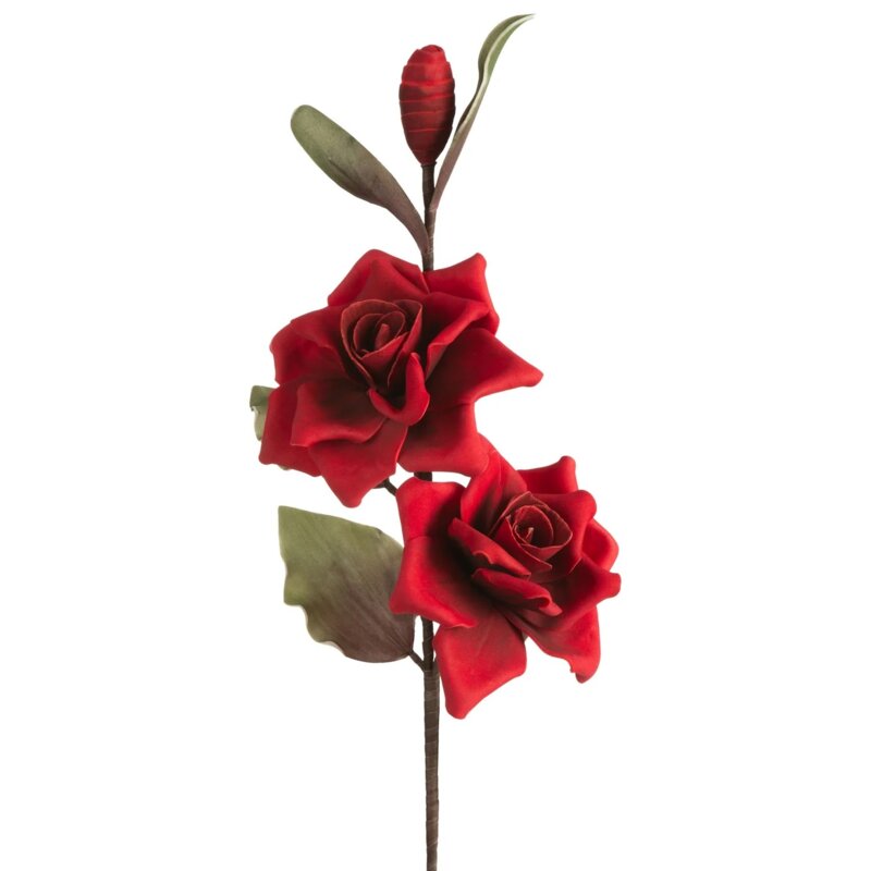 Kwiat dekoracyjny EUROFIRANY Flore 470847 Czerwony