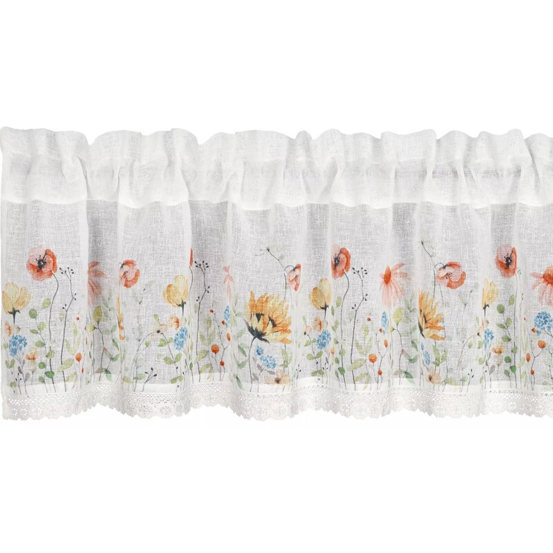 Firana gotowa EUROFIRANY Nati 150 x 30 cm Biały