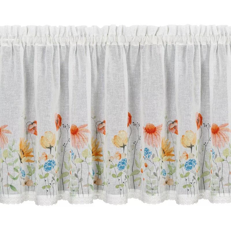 Firana gotowa EUROFIRANY Nati 150 x 60 cm Biały