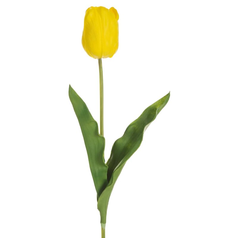 Sztuczny kwiat EUROFIRANY Natu 470444 Tulipan Żółty