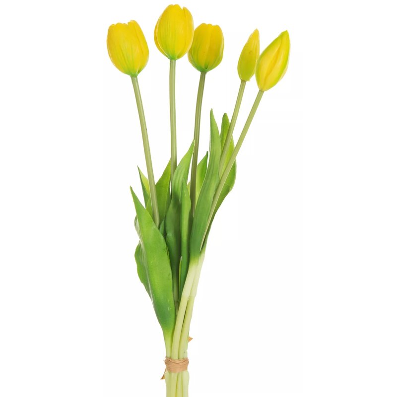 Sztuczny kwiat EUROFIRANY Natu 470438 Tulipan Żółty