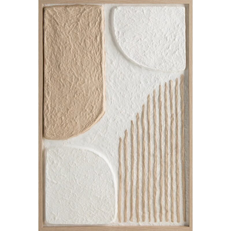 Obraz EUROFIRANY 601 40 x 60 cm Biało-beżowy
