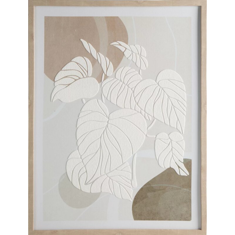 Obraz EUROFIRANY 436134 45 x 60 cm Biało-beżowy