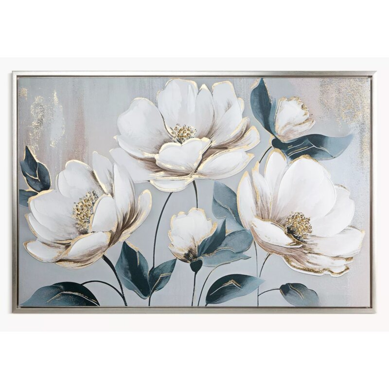 Obraz EUROFIRANY 672 90 x 60 cm Biały