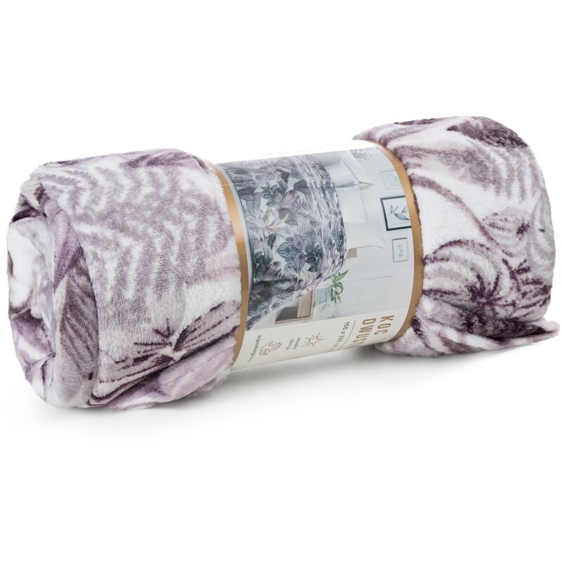 Koc EUROFIRANY Davos 2 150 x 200 cm Fioletowy