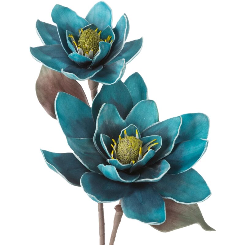 Kwiat dekoracyjny EUROFIRANY Flore 714 20 x 84 cm Turkusowy