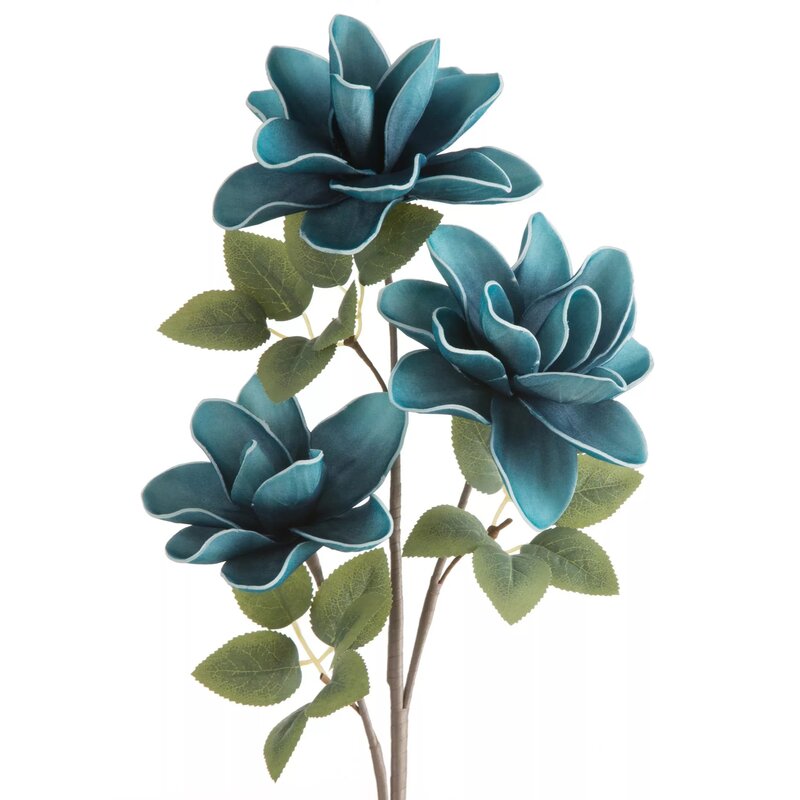 Kwiat dekoracyjny EUROFIRANY Flore 451229 68 cm Niebieski