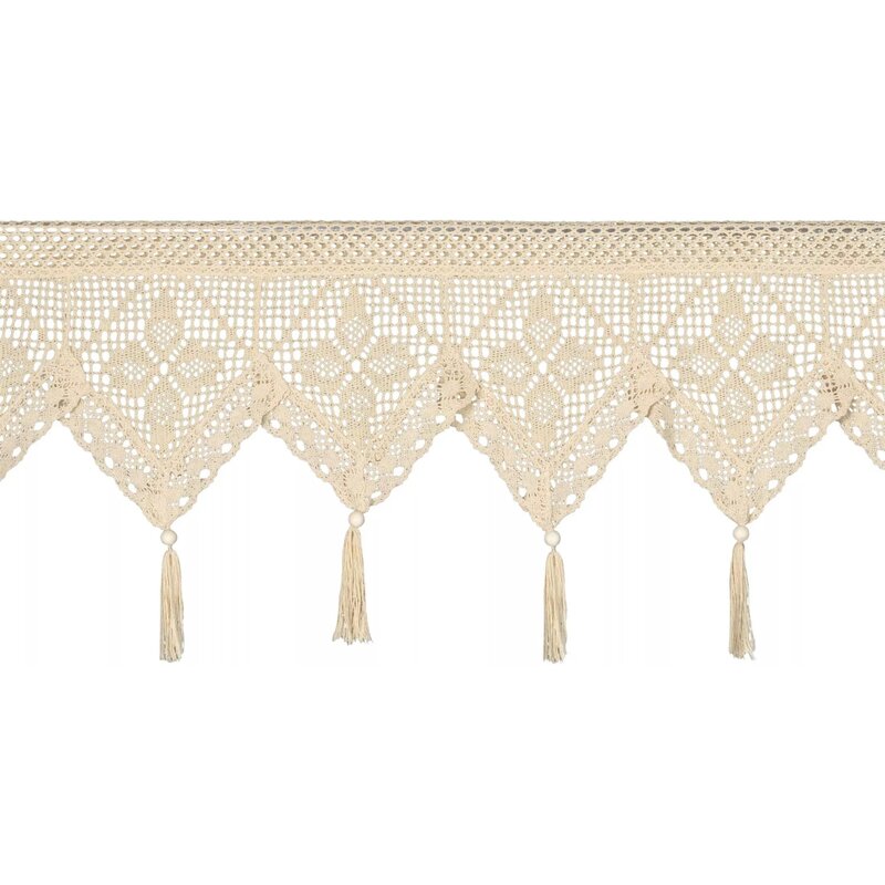 Firana gotowa EUROFIRANY Martha 150 x 30 cm Jasnobeżowy