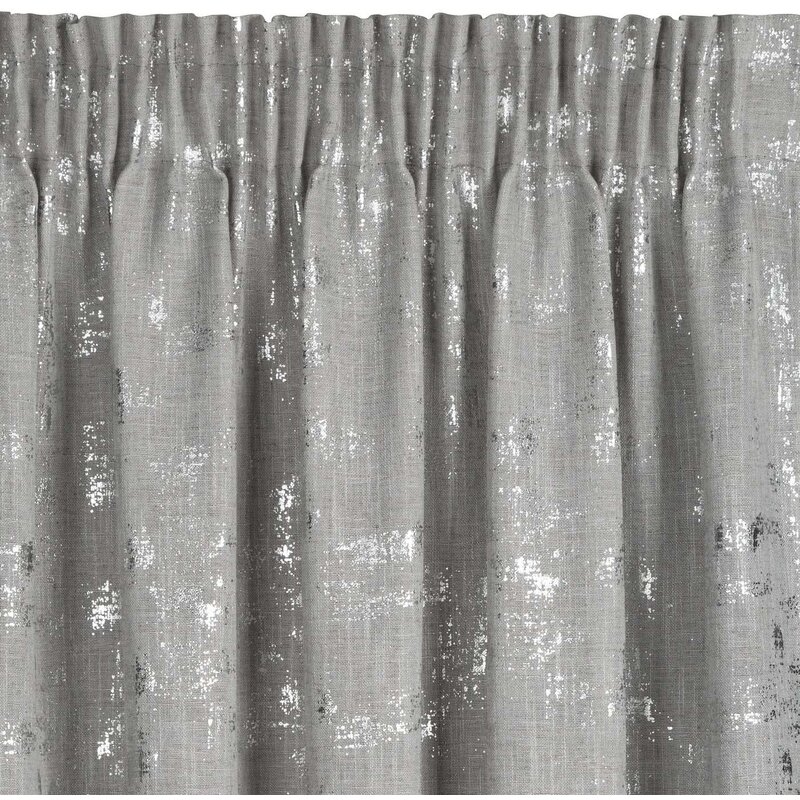 Zasłona EUROFIRANY Ines 140 x 270 cm Srebrny