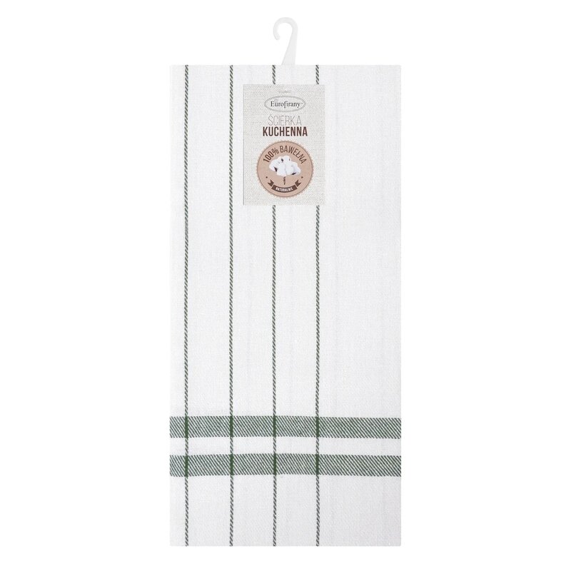 Ściereczka EUROFIRANY Check 463277 50 x 70 cm Biało-zielony