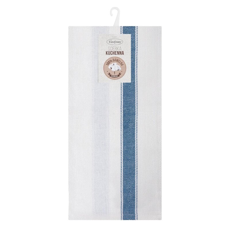 Ściereczka EUROFIRANY Sofia 50 x 70 cm Biało-niebieski (2 sztuki)