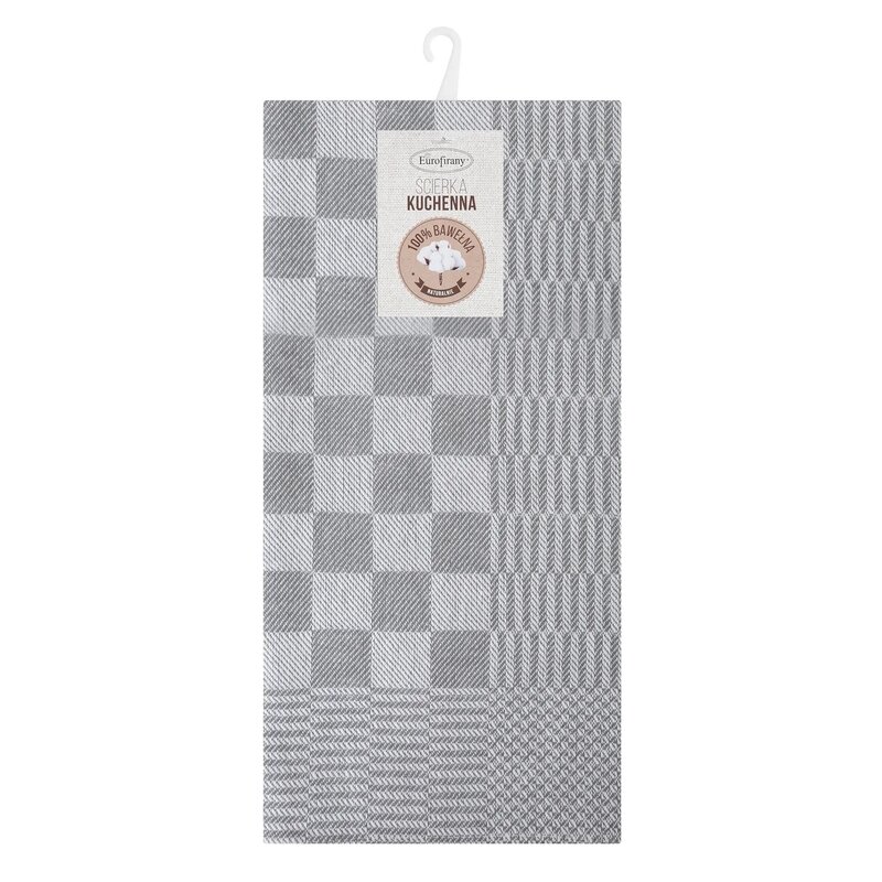 Ściereczka EUROFIRANY Mauro 50 x 70 cm Srebrny (2 sztuki)