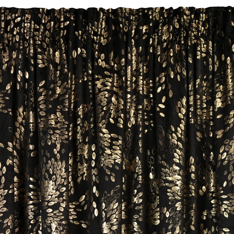 Zasłona EUROFIRANY Felis 140 x 270 cm Czarny
