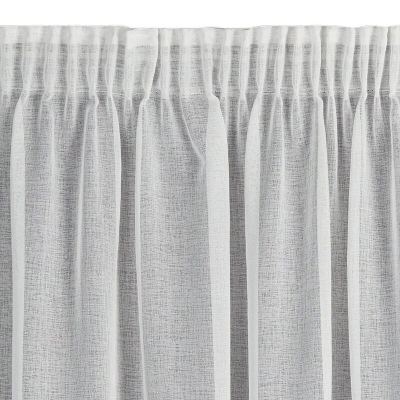 Firana gotowa EUROFIRANY Melia 140 x 270 cm Biały