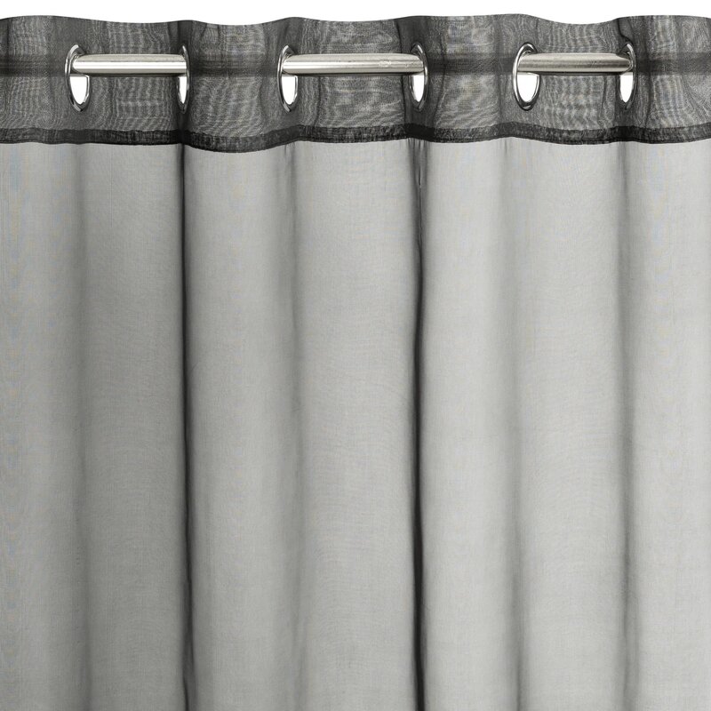 Firana gotowa EUROFIRANY Debora 140 x 250 cm Czarny