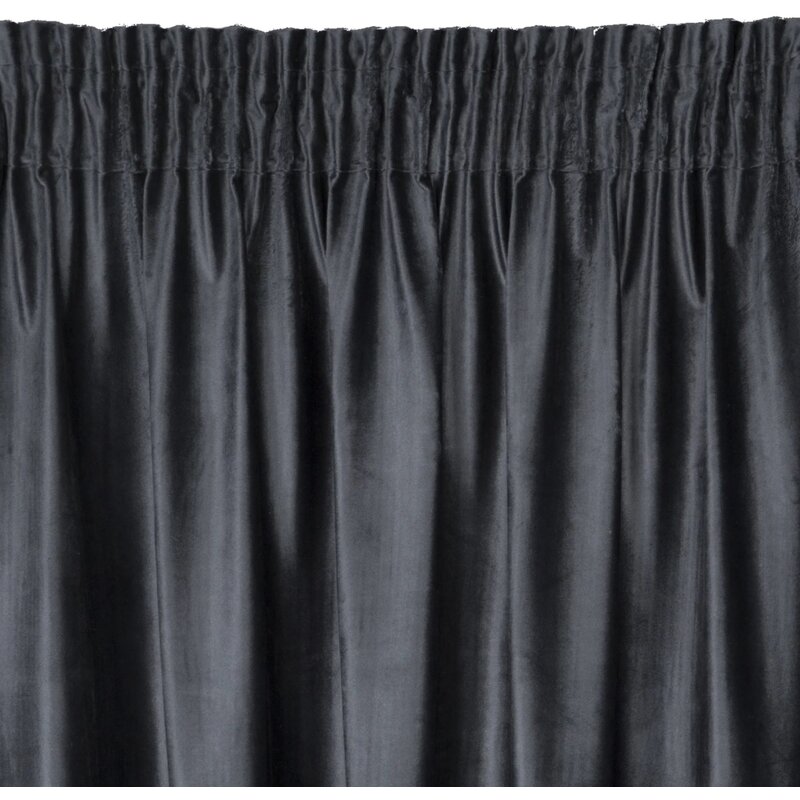 Zasłona EUROFIRANY Mariela 140 x 270 cm Czarny