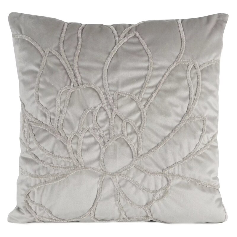 Poszewka EUROFIRANY Sandi 45 x 45 cm Srebrny
