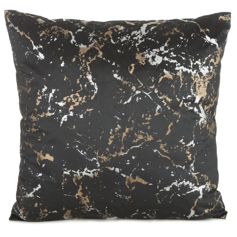 Poszewka EUROFIRANY Dori 45 x 45 cm Czarny