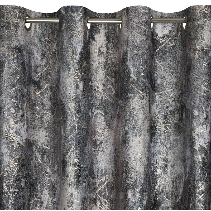 Zasłona EUROFIRANY Ester 140 x 250 cm Brązowo-szary