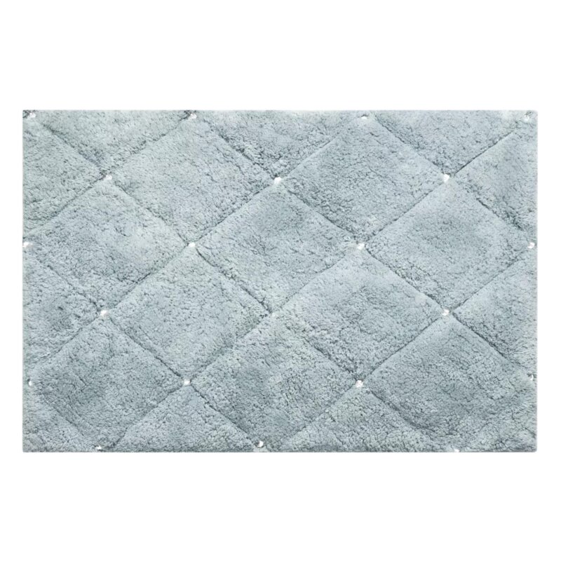 Dywanik łazienkowy Chic 387454 Prostokątny Srebrny