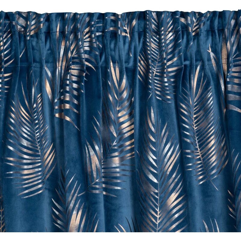 Zasłona EUROFIRANY Gloria 140 x 300 cm Granatowo-szampański