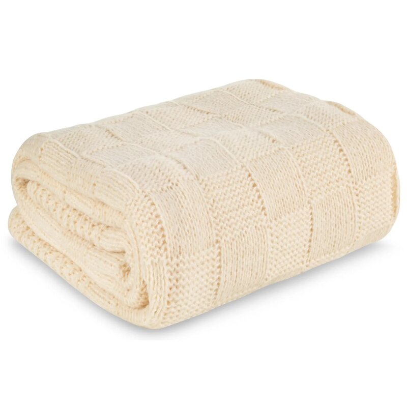 Koc EUROFIRANY Pled 2 130 x 170 cm Beżowy