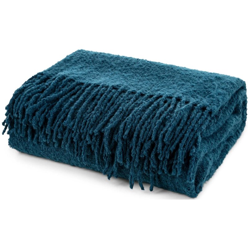 Koc EUROFIRANY Bela 150 x 180 cm Granatowy