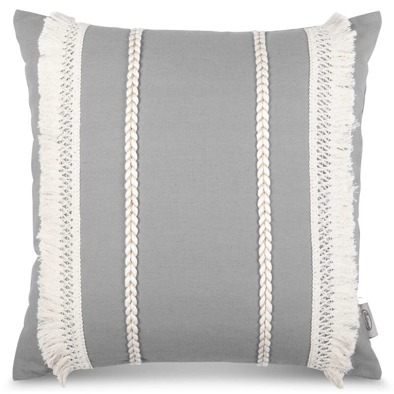 Poszewka EUROFIRANY Boho 1 45 x 45 cm Szary