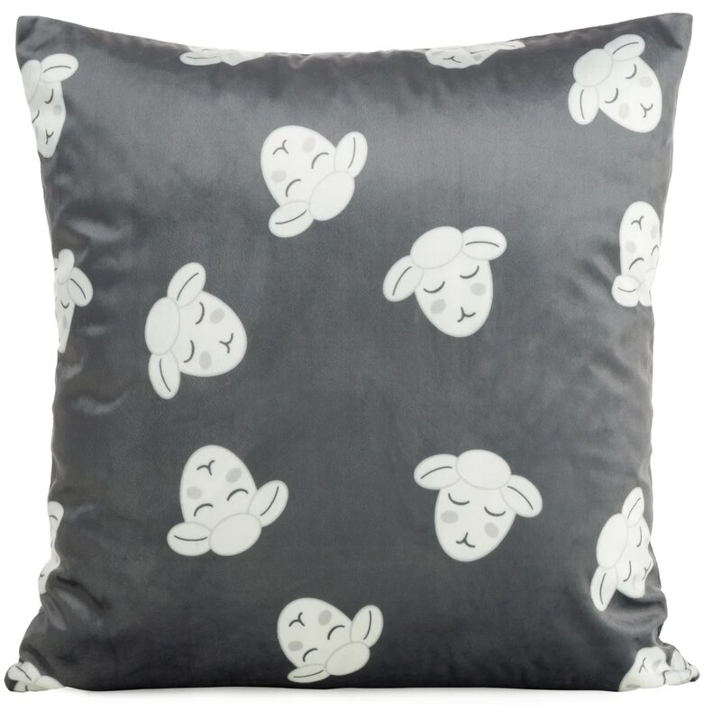 Poszewka EUROFIRANY Kids 4 45 x 45 cm Stalowo-biały