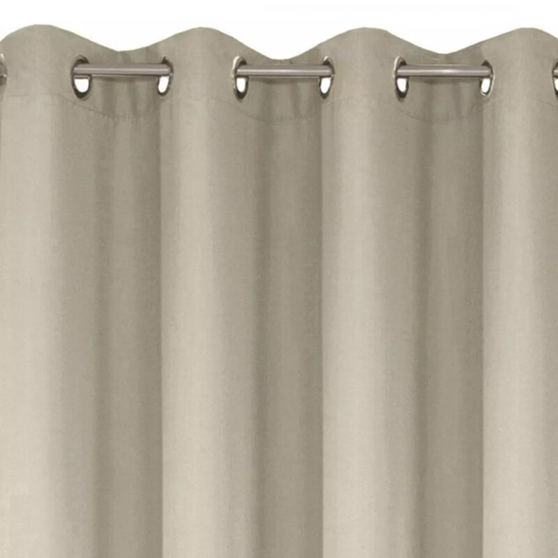 Zasłona EUROFIRANY Rita 140 x 250 cm Ciemnobeżowy