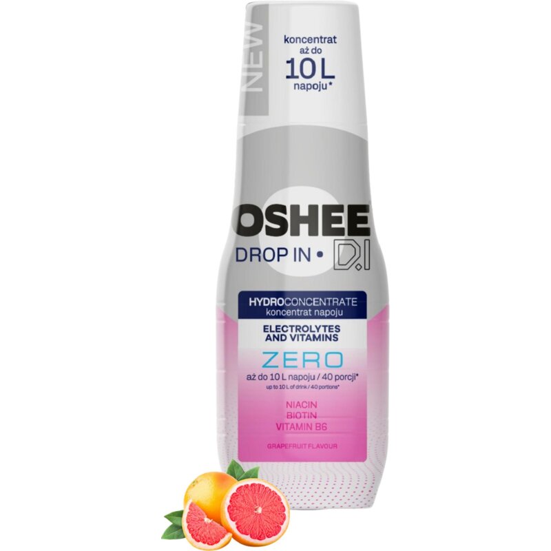 Syrop OSHEE Drop In ZERO koncentrat Grejpfrut Elektrolity i witaminy 500 ml