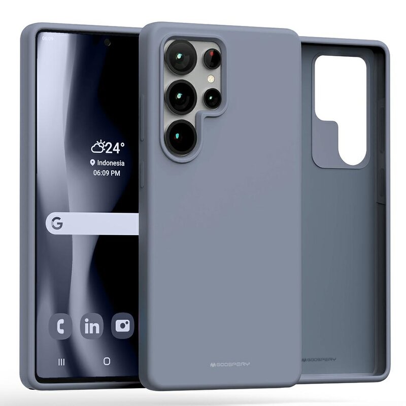 Etui MERCURY Pure MagsSafe Silicone do Samsung Galaxy S25 Ultra Lawenda