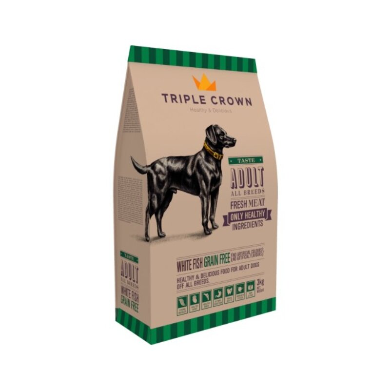 Karma dla psa TRIPLE CROWN Tasteful Grain Free Biała ryba 3 kg