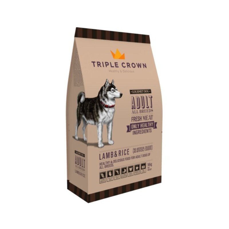 Karma dla psa TRIPLE CROWN Gourmet Dog Jagnięcina z ryżem 14 kg