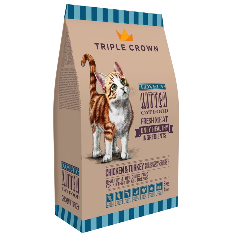 Karma dla kota TRIPLE CROWN Lovely Kiitten 8 kg